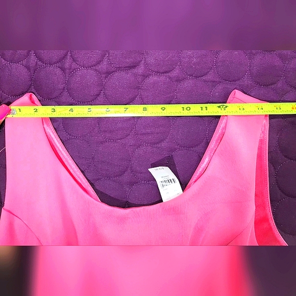 NWT NY&Company Havana Pink Striped Bandage Cocktail Dress Size Large - Picture 5 of 14